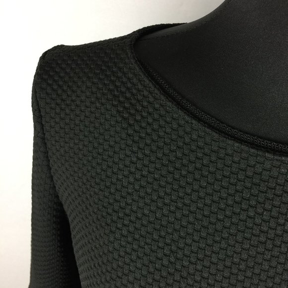 Zara W&B S Textured Blouse Top 3/4 Bell Sleeves - Picture 3 of 10